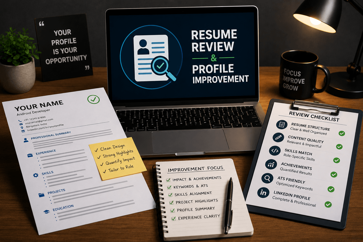 Resume Review & Profile Improvement
